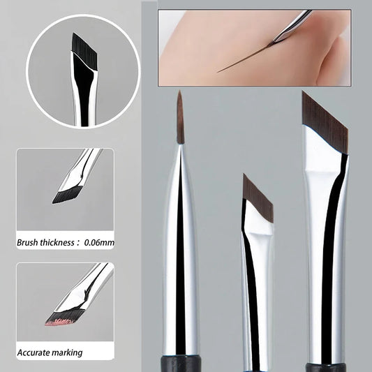 Beuvy Precision Line — Ultra-Thin Eyeliner & Brow Brush Duo