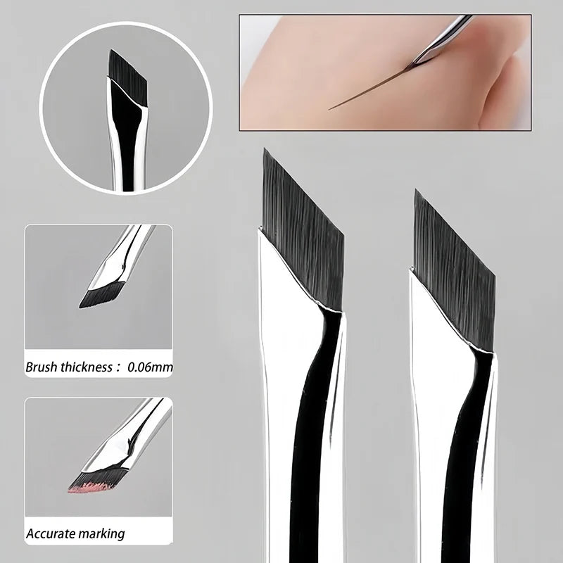 Beuvy Precision Line — Ultra-Thin Eyeliner & Brow Brush Duo