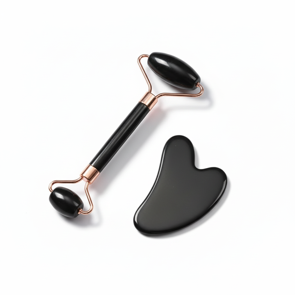 Jade Roller & Gua Sha Facial Set