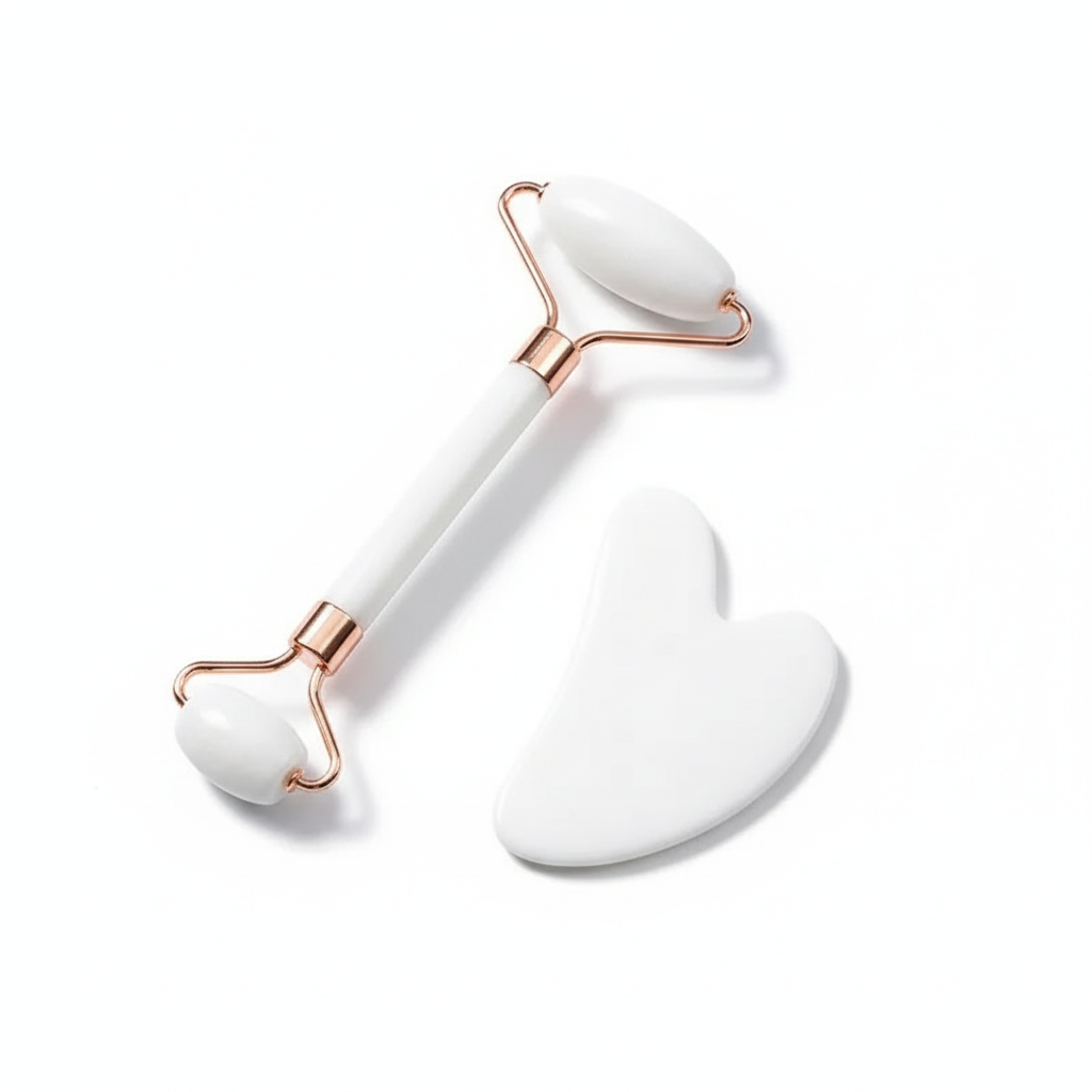Jade Roller & Gua Sha Facial Set