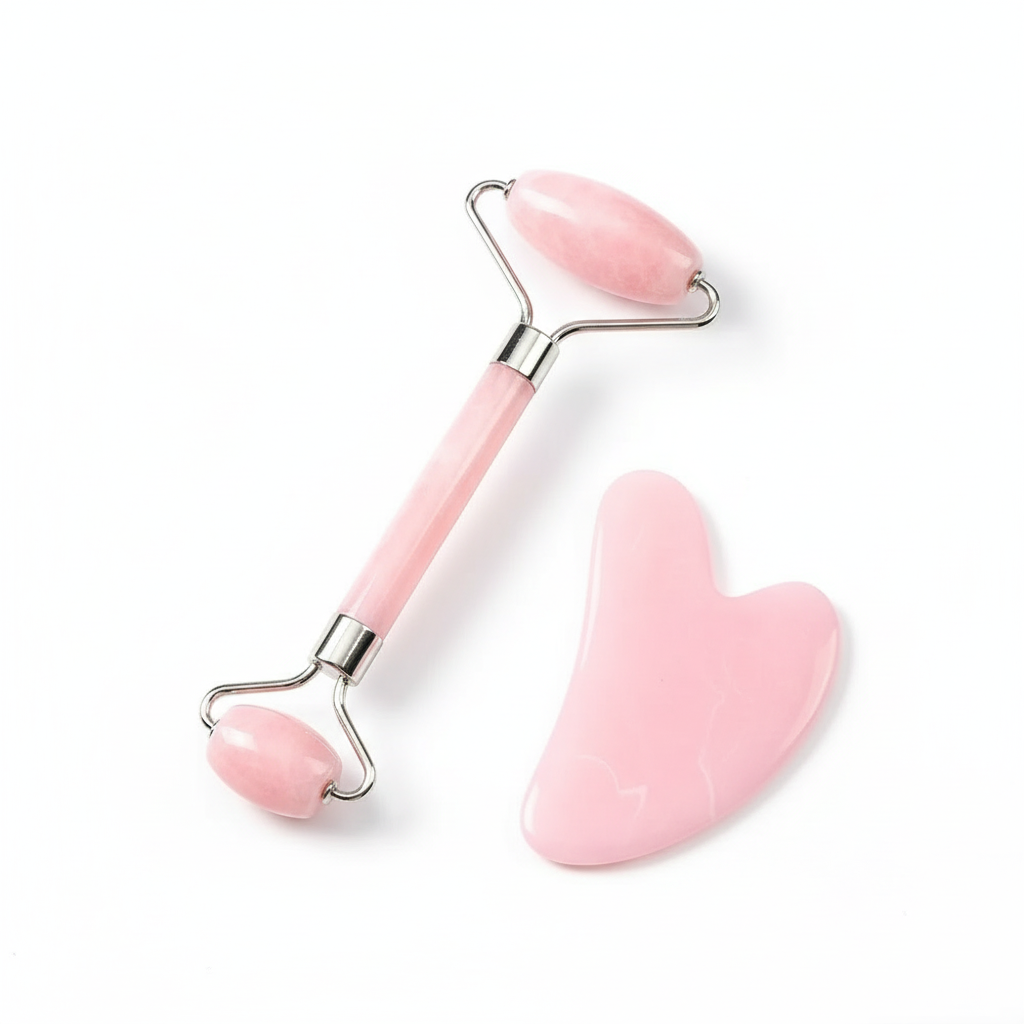 Jade Roller & Gua Sha Facial Set